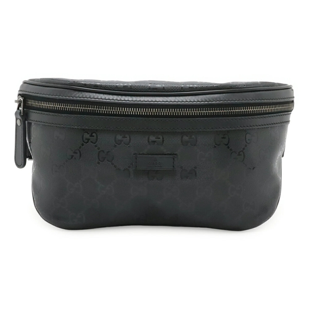 GUCCI Authentic Black Leather Pouch